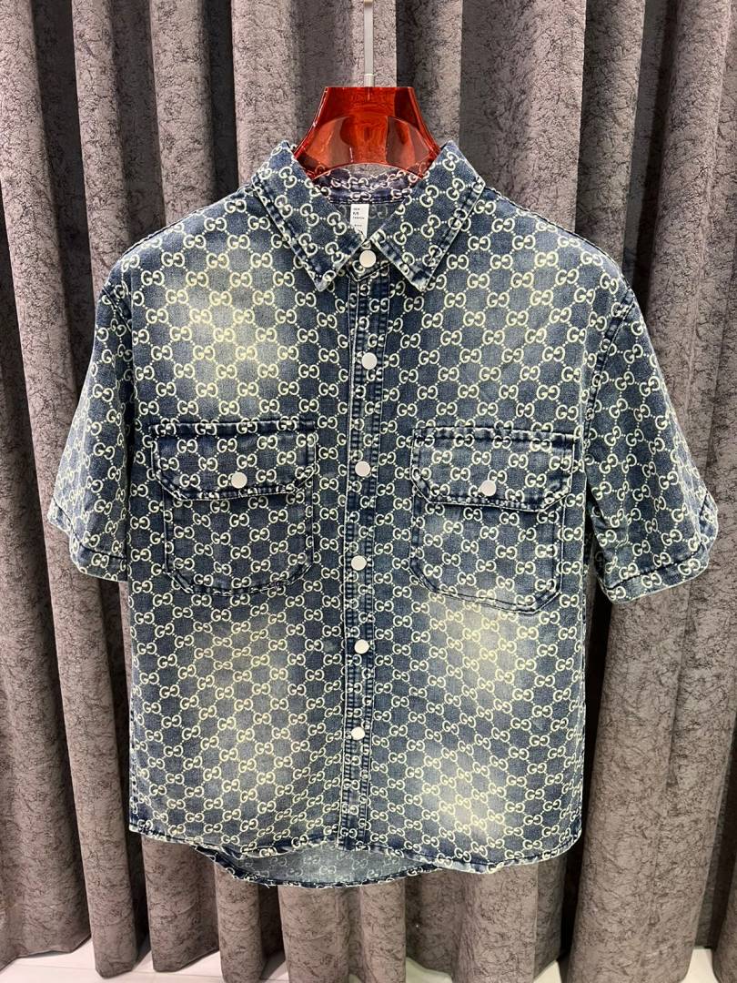 Gucci IMPORTED STORE ARTICLE DENIM SHIRT