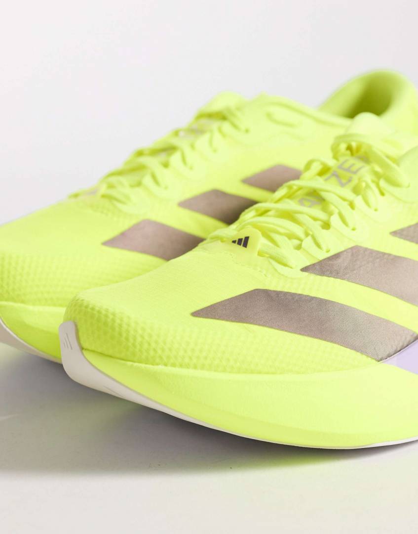 Adiddas Adizero Evo SL Solar Yellow Plum Green