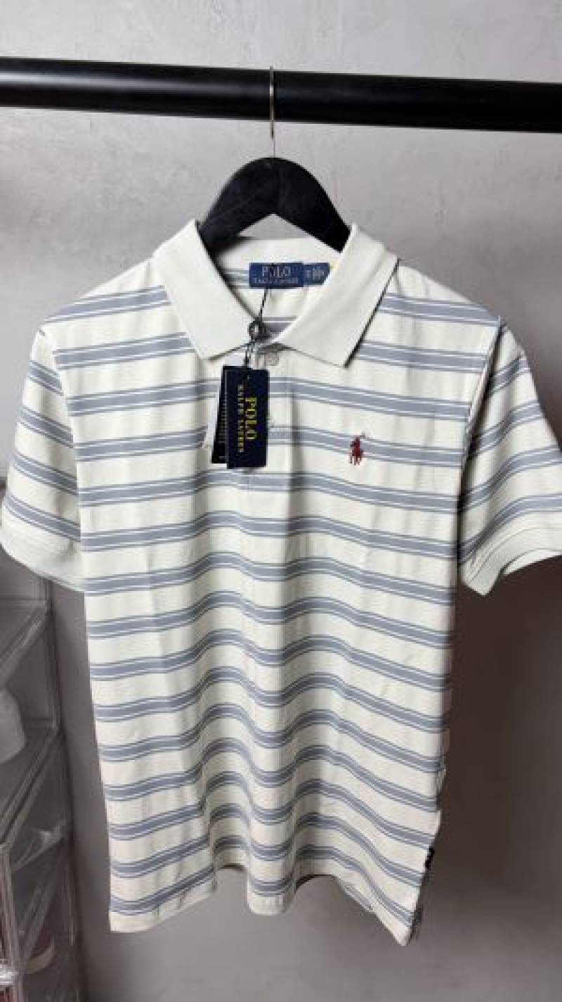 Ralp_ Laure_n Premium Striped Polo T-Shirt With OG Packaging 1344.Sale offer  VS1000
