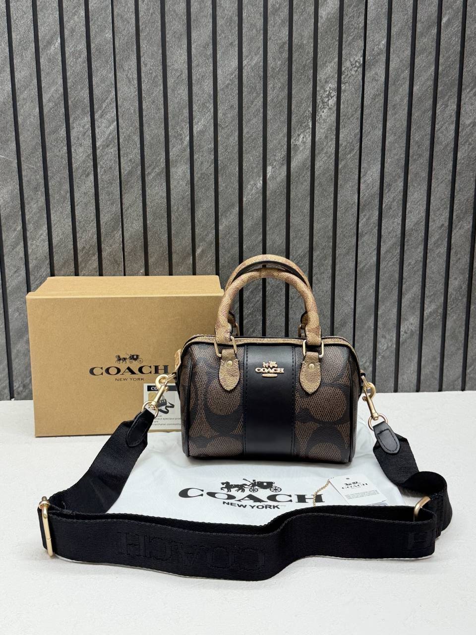 Coacch Rowan Mini Coffee-Ap-Black With OriginalBox DustCover