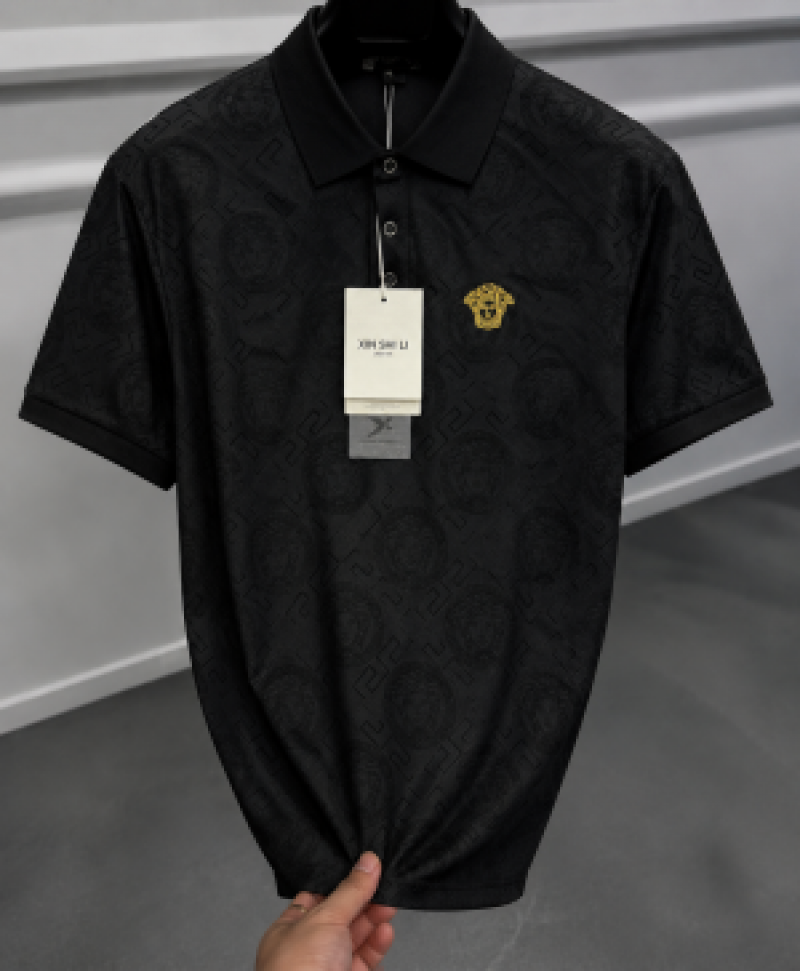 Versac_e Monogram Imported Polo Tshirt