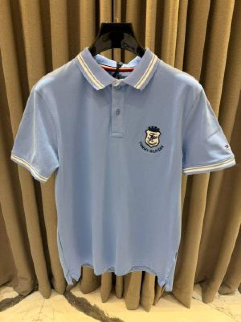 Tommy Hilfige Chest Logo Polo T-shirt Sky
