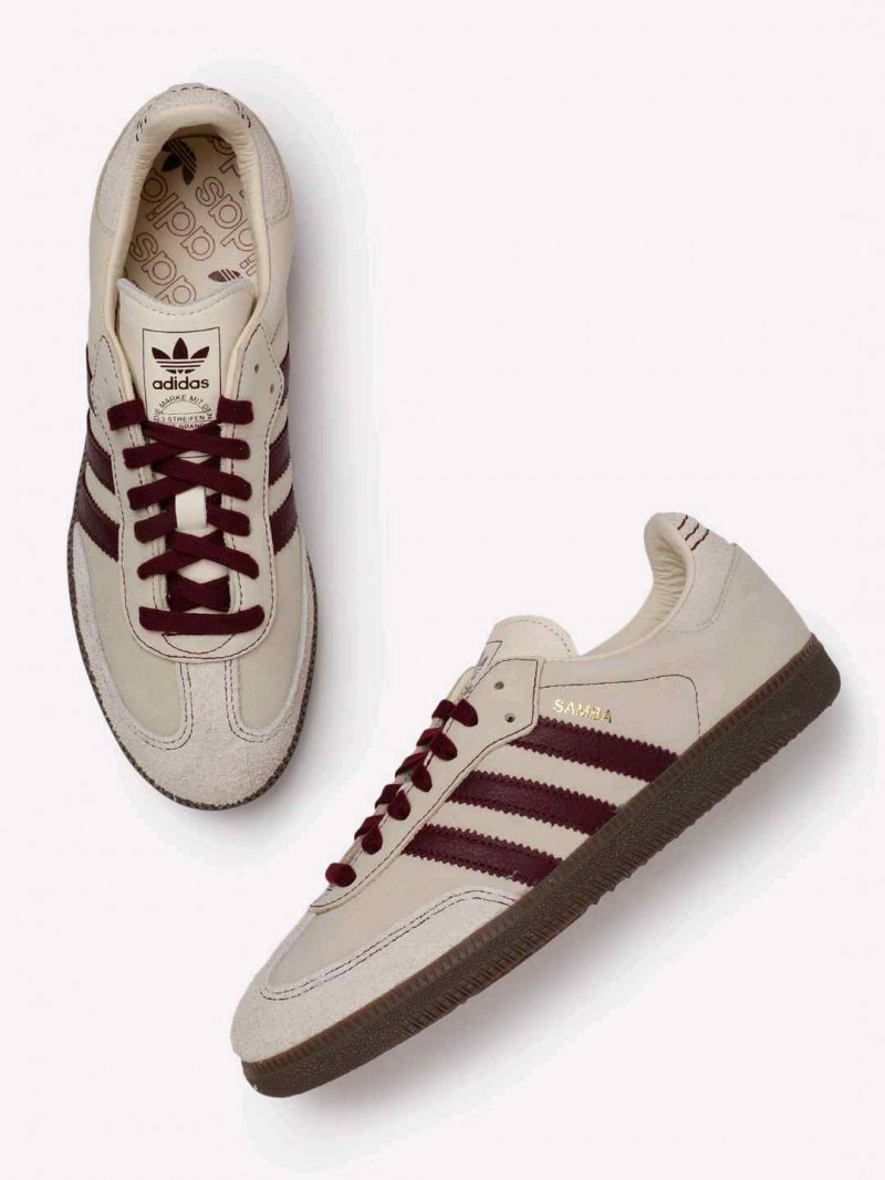 Addidas Samba OG Wonder White Maroon