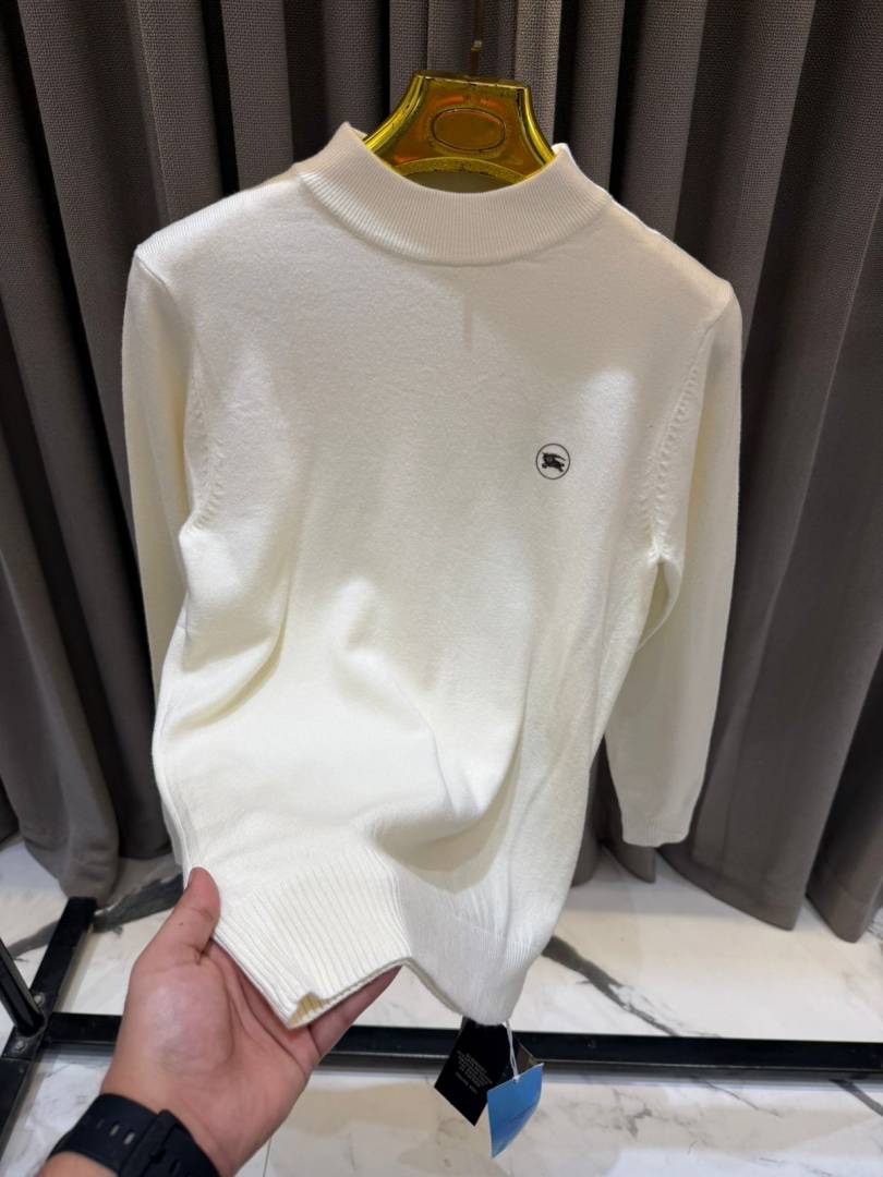 Burbery Chest Logo Sweatshirt Cream
