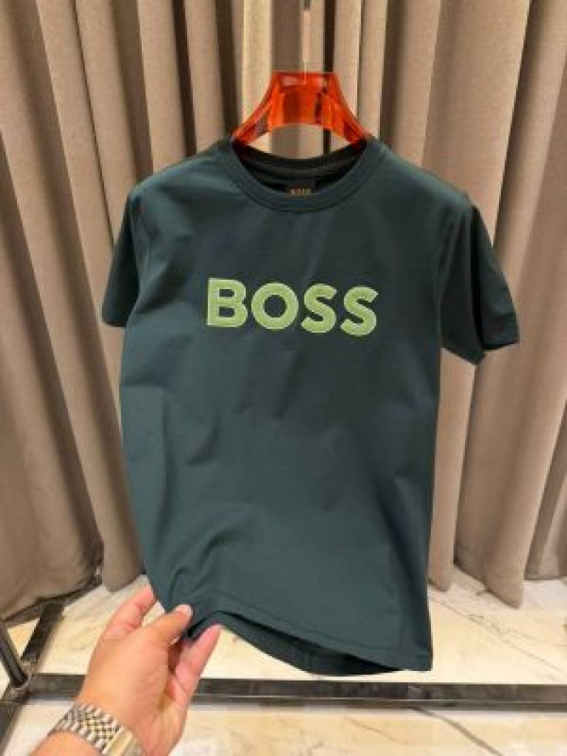 Boss Middle Brand Logo Round Neck T-shirt