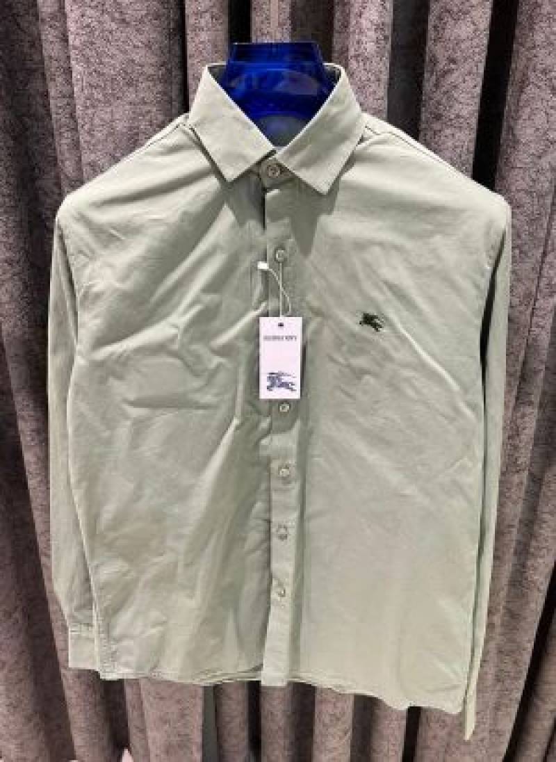 BURBERY IMPORTED STORE ARTICLE SHIRT LIGHT GREEN